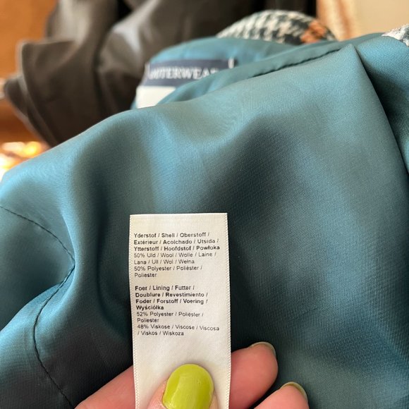 Wool coat plaid - Picture 6 of 8